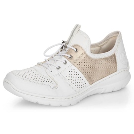 Zapatos cómodos Rieker W L3254-80 blanco 28