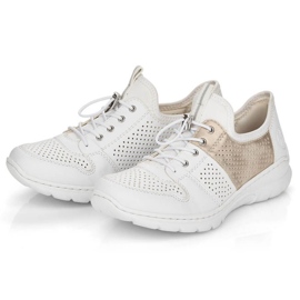 Zapatos cómodos Rieker W L3254-80 blanco 29
