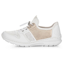 Zapatos cómodos Rieker W L3254-80 blanco 30