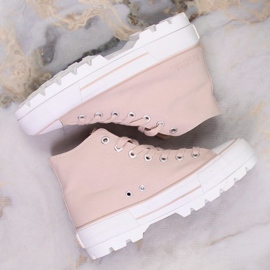 Zapatillas de zapatillas desnudas Big Star INT1844 Sneakers rosado 11