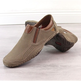 Rieker M RKR580 Zapatos calados piel marrón 23