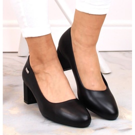 Zapatos de tacón en un poste decorativo Sergio Leone W SK314A negro 23