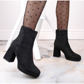 Botines de ante Jezzi W JEZ411A, negro 12