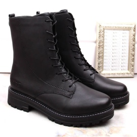 Rieker Botas de piel cómodas y aislantes Remonte W RKR622, negro 8