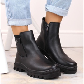 Potocki W WOL186 botines aislantes con bolsillo, negro 10