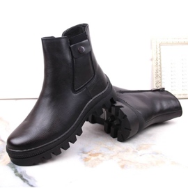 Potocki W WOL186 botines aislantes con bolsillo, negro 12