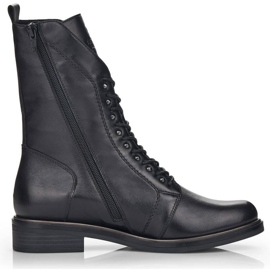 Rieker Botas de piel cómodas y aislantes Remonte W RKR630, negro 29