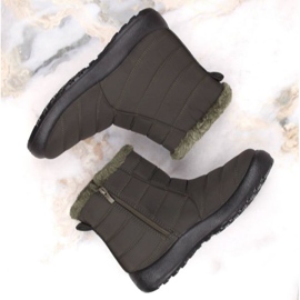 Potocki W WOL198A botas de nieve planas con aislamiento verde 10