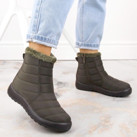 Potocki W WOL198A botas de nieve planas con aislamiento verde 13