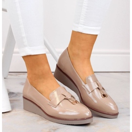 Vinceza W JAN263B Zapatos cuña beige 13