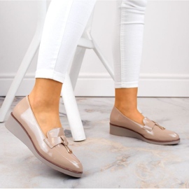 Vinceza W JAN263B Zapatos cuña beige 14