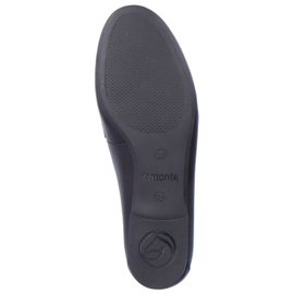 Rieker Zapatos cómodos de piel con cadena Remonte W RKR645, negro 33