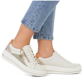 Rieker Zapatos cómodos de piel Remonte W RKR676, beige 28