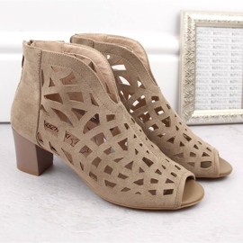 M.Daszyński W SAN32B Botines de ante, beige 12