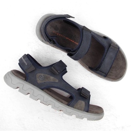 Sandalias cómodas velcro Bugatti M INT1999 azul marino 7