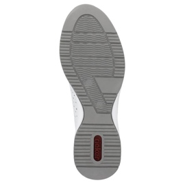 Zapatos cómodos de piel Rieker W RKR692 blanco 32