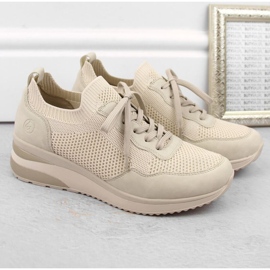 Rieker Cómodas zapatillas deportivas Remonte W RKR693 beige 28