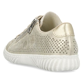Zapatos cómodos de piel Rieker W RKR694, beige 28