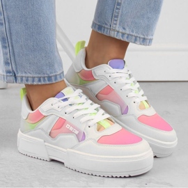 Zapatillas deportivas con plataforma Big Star INT2002 blanco-multicolor 11