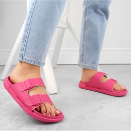 Chanclas de espuma con hebillas Big Star INT2004E, fucsia rosado 13
