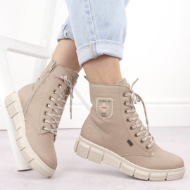 Botas de mujer Rieker con beige RKR557B 26