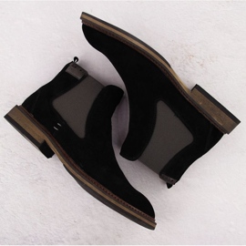 Big Star INT2047 botas Jodhpur para hombres negro 9