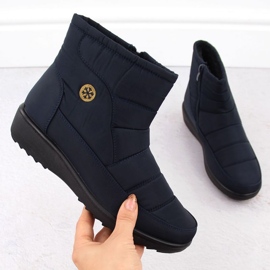 Unisoft Botas de nieve para mujer, azul marino. 8