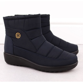 Unisoft Botas de nieve para mujer, azul marino. 9