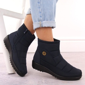 Unisoft Botas de nieve para mujer, azul marino. 11
