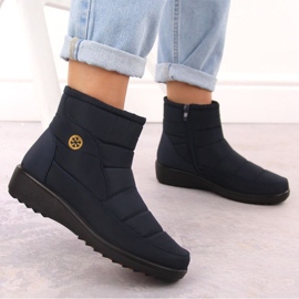 Unisoft Botas de nieve para mujer, azul marino. 12
