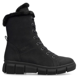 Botas Rieker RKR743 con pelo negro 19