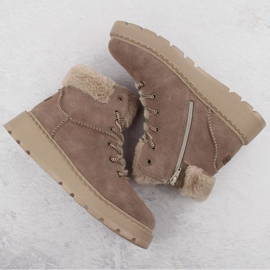 Botines Rieker 70402-24 beige con pelo 25