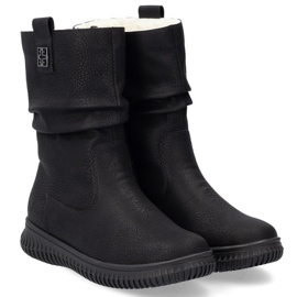 Rieker 74283-00 botines aislantes con cremallera, negro 25