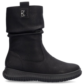 Rieker 74283-00 botines aislantes con cremallera, negro 27