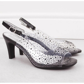 Potocki W WS43317 WOL284A sandalias de tacón alto negro 12