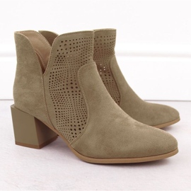 M.Daszyński Botas para mujeres en el poste M. Daszyński San49 beige 10