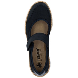 Rieker N42B0-14 Shoes de velcro azul marino 23