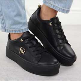 Zapatos en la plataforma negra Filippo Paw586b negro 13