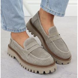 Mocasines de mujer Filippo Paw591 beige 13