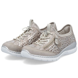 Rieker L32P6-90 Silver Openwork Sports Shoes plata 28