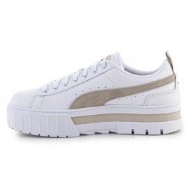 Puma Mayze Lth plataforma W zapatos 381983-02 blanco 8