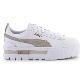 Puma Mayze Lth plataforma W zapatos 381983-02 blanco 10