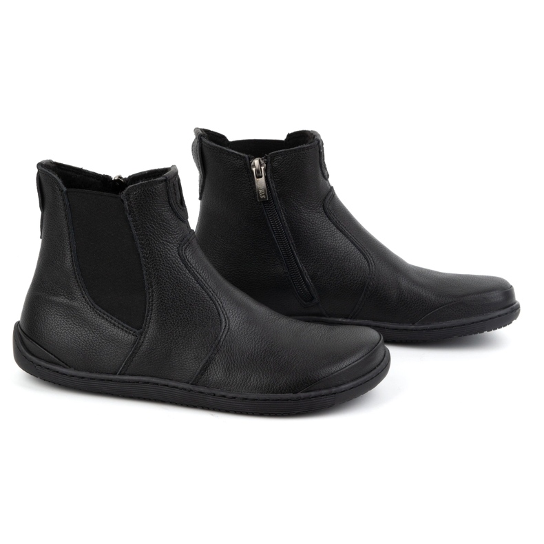 Olivier Botas Chelsea de mujer descalzas con cremallera, aislantes 1263, negro 4