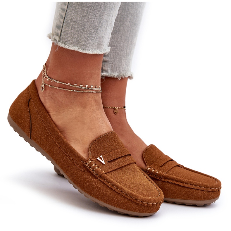 Mocasines Mujer Camel Clásicos marrón 6