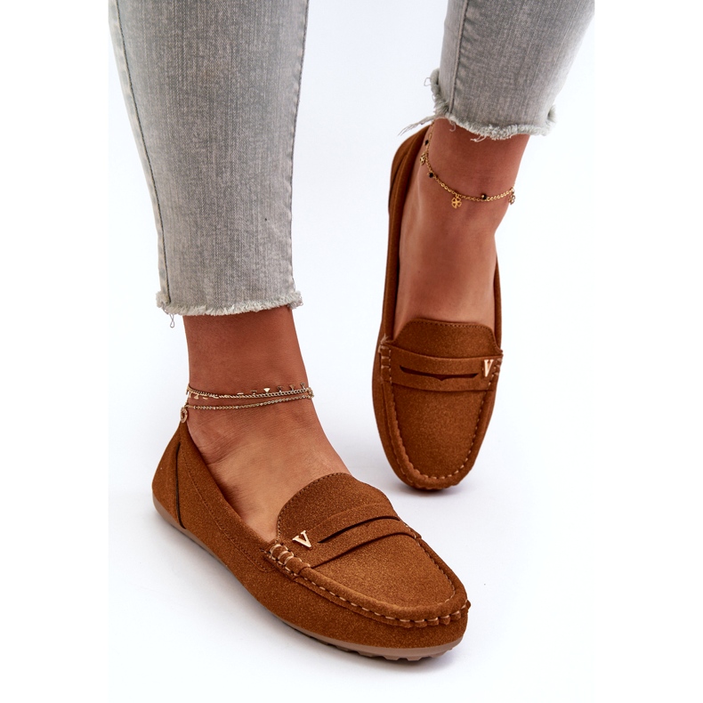 Mocasines Mujer Camel Clásicos marrón 4