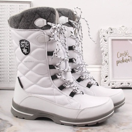 Botas de nieve mujer impermeable invierno blanco American Club 08/22 5