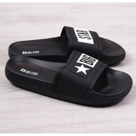 Chanclas de playa de goma negra para hombre Big Star DD174699 negro 4