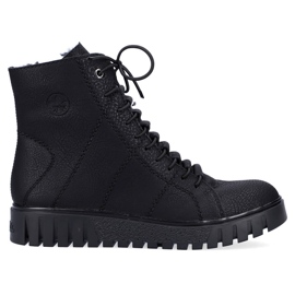 Negro Rieker Y3420-00 botas insuladas mujer 8