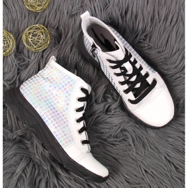 Botas niña holográficas blancas Kornecki 6814 blanco 5