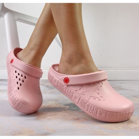 Pantuflas rosa mujer kroks rosa Big Star II275008 rosado 6